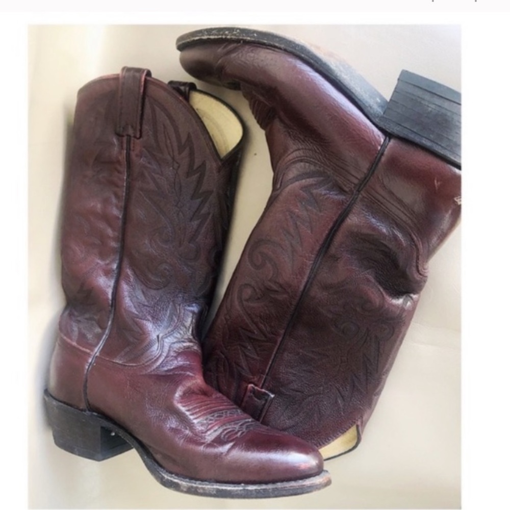 Vintage Dan Post cowboy boots